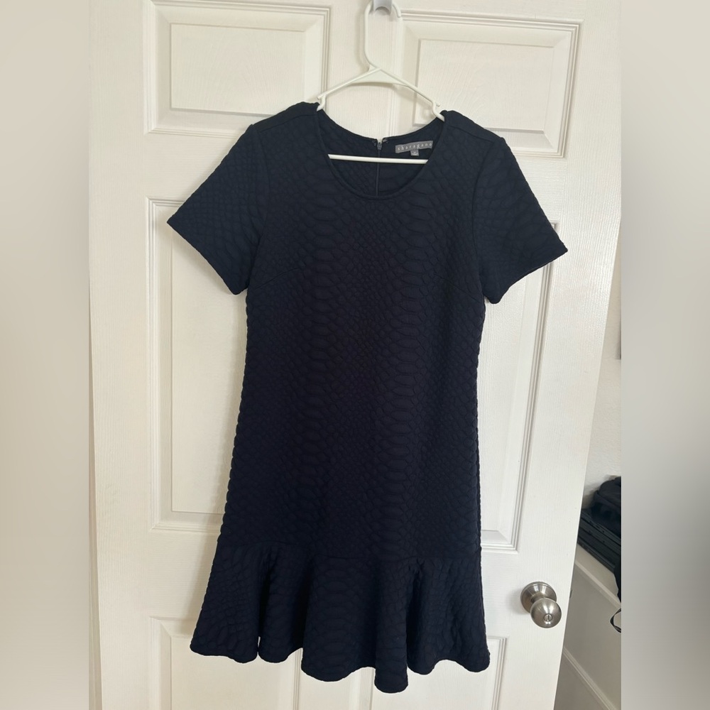 Navy Sharagano dress size 10